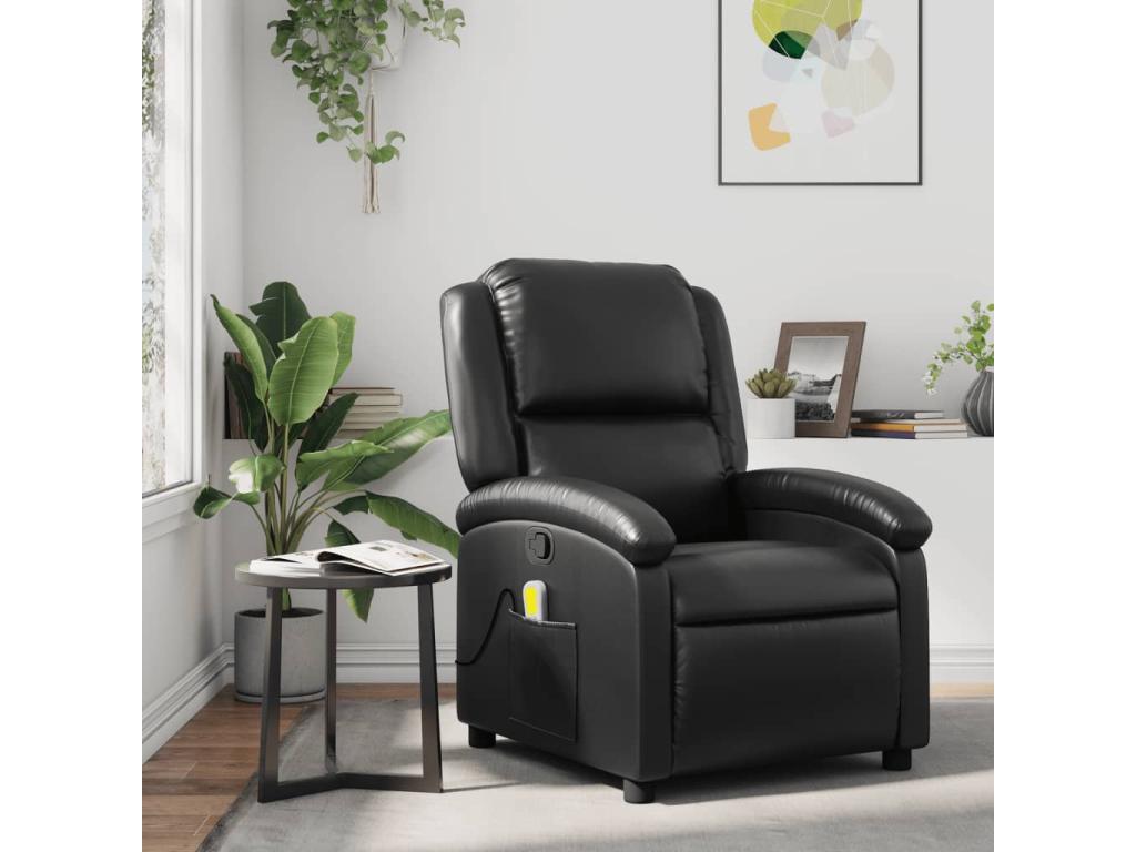 Poltrona in similpelle nera - dlz1766569178872