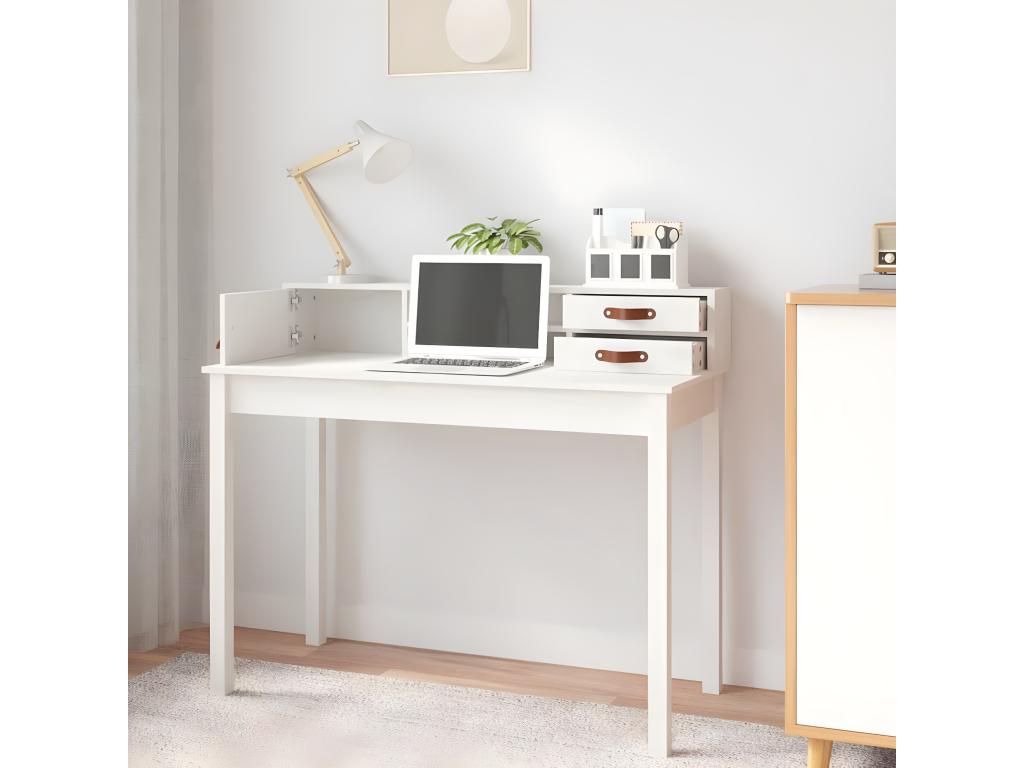 Mobili per la casa in legno massello bianco, 110 x 50 x 93 cm