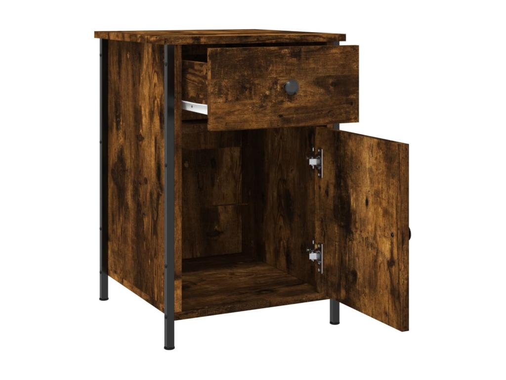 Tavolo in legno ingegnerizzato naturale, 40 x 42 x 60 cm