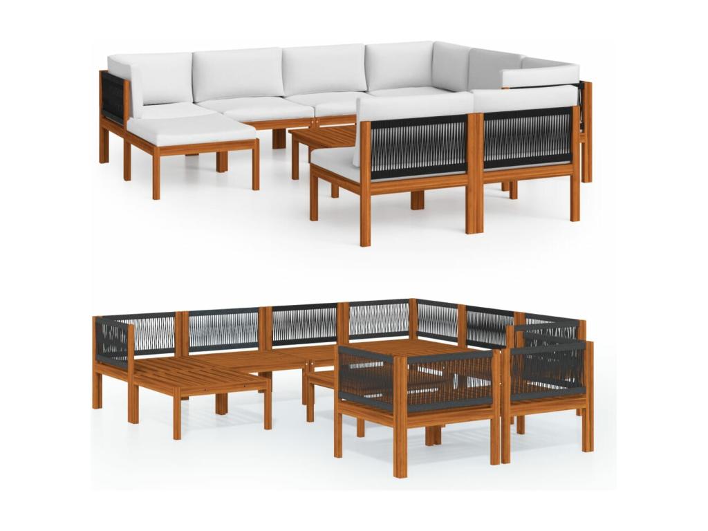 Set di mobili da esterno bianchi