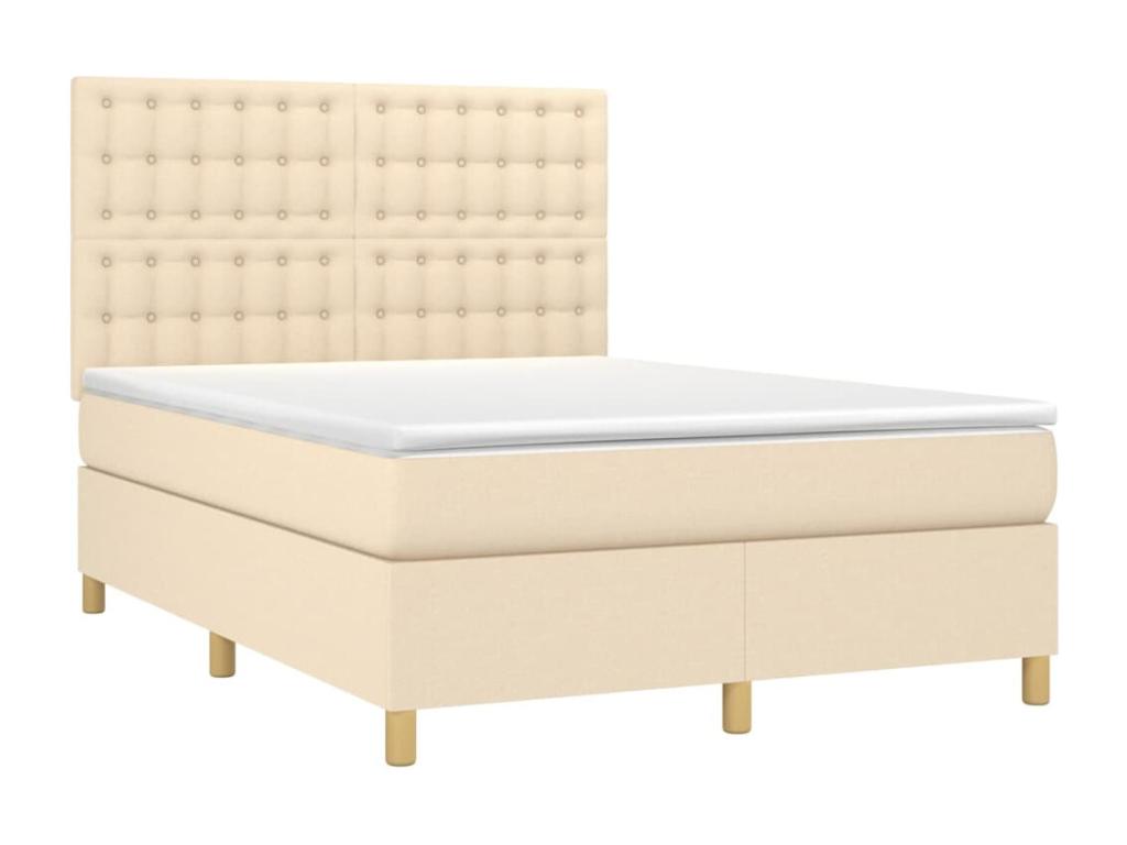 Materasso in tessuto beige, 140 x 200 cm