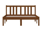 Struttura letto in legno massello marrone, 120 x 200 cm
