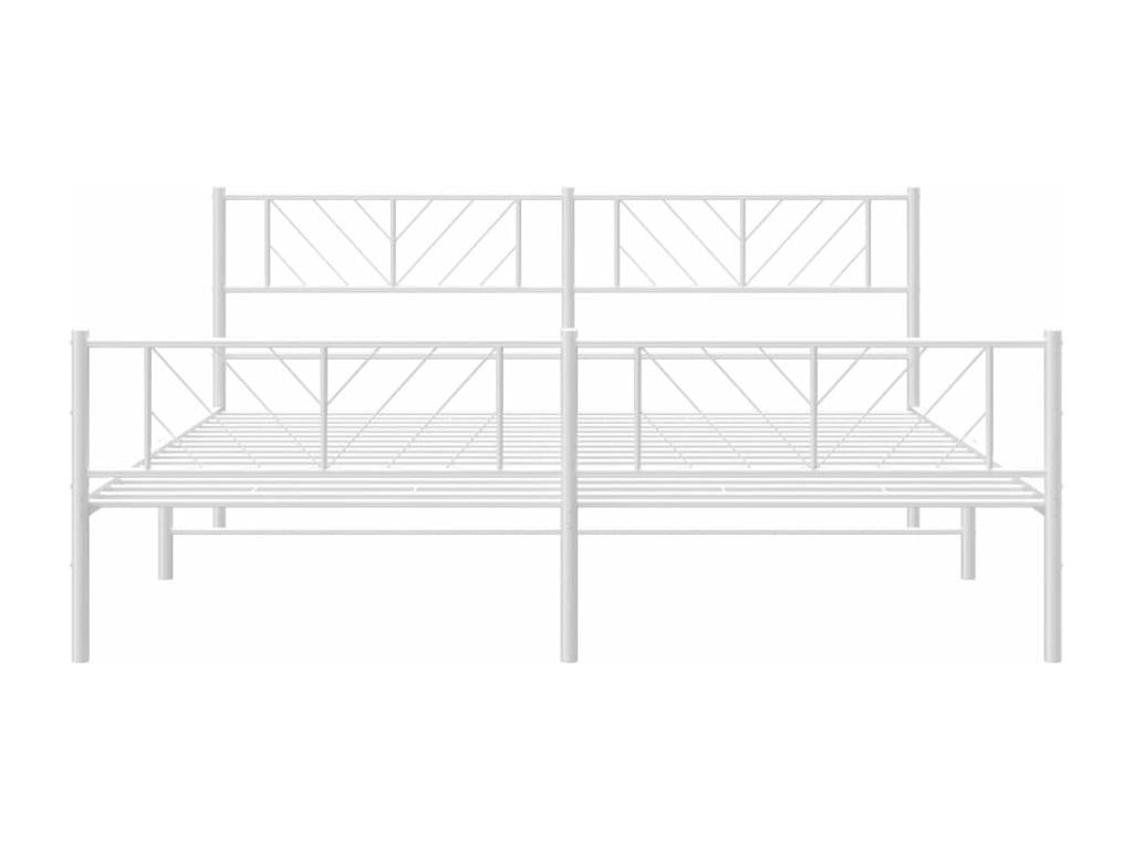 Materasso in metallo bianco, 200 x 200 cm