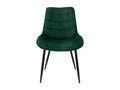 Sedia in velluto verde