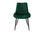 Sedia in velluto verde