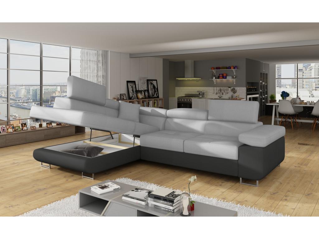 Divano letto in velluto nero