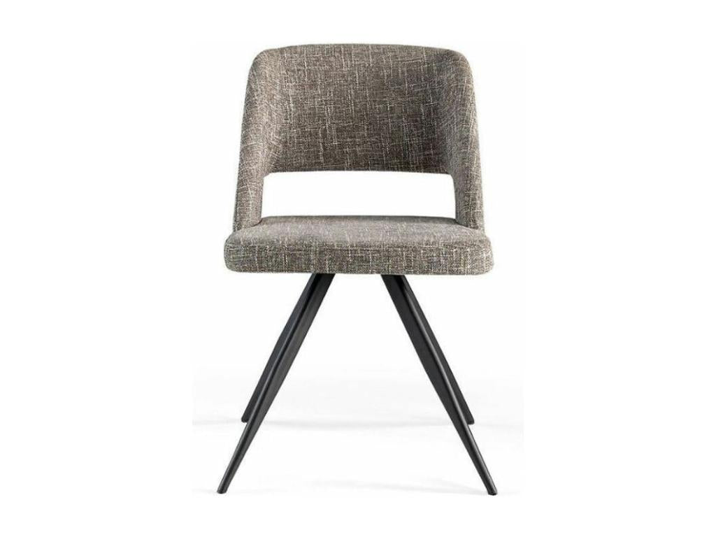 sedia in tessuto nero