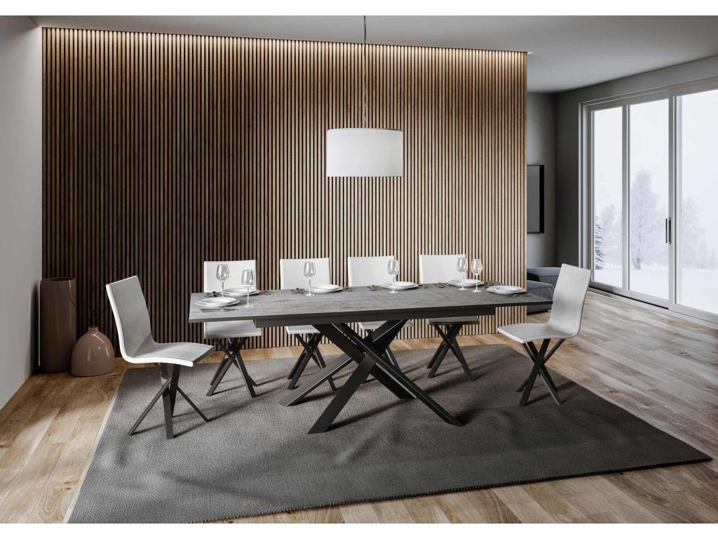 Tavolo grigio, 90 x 160 cm