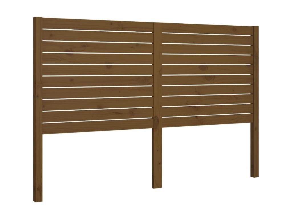 Letto in legno massello marrone, 126 x 4 x 100 cm